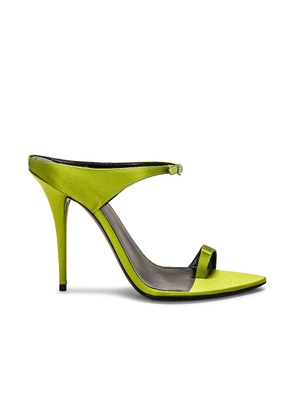 Saint Laurent Dive Sandal in Pea Green - Green. Size 38.5 (also in 38).