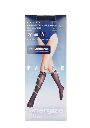Falke Energize 30 Denier Knee-high Socks - Dark Blue - 3536 (IT35 - 36 / UK2 - 3)