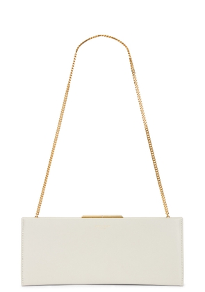 Saint Laurent Small Midnight Clutch in Crema Soft - Cream. Size all.