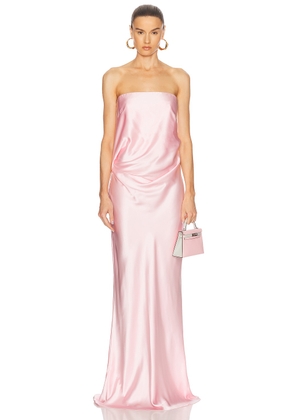 The Sei Draped Strapless Gown in Ballet - Pink. Size 6 (also in 0, 2).