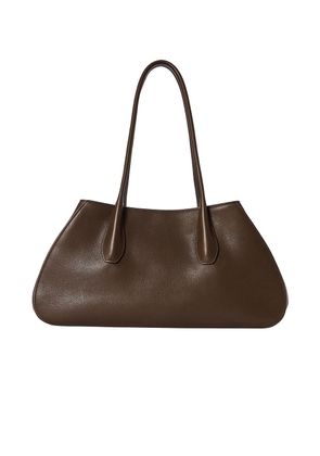 The Row Alger Shoulder Bag in Deep Brown ANS - Chocolate. Size all.
