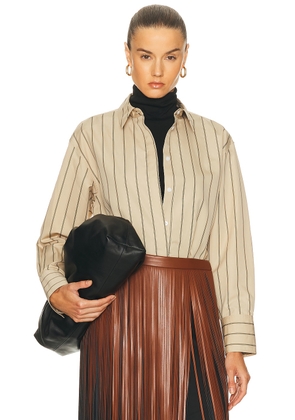 Proenza Schouler Addy Top in Taupe Multi - Beige. Size 4 (also in 2, 6).