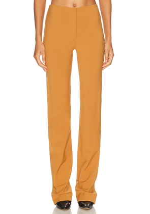 Sportmax Baschi Long Trouser in Ochre - Brown. Size 2 (also in ).