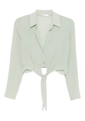Patrizia Pepe waist-knot top - Green