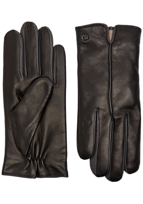 Handsome Stockholm Statement Leather Gloves - Black - L