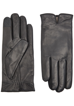 Handsome Stockholm Essentials Leather Gloves - Dark Grey - M