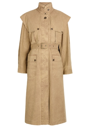 Isabel Marant étoile Michaela Belted Cotton Coat - Light Brown - 36 (UK8 / S)