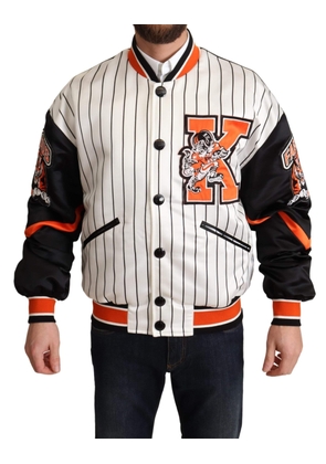 Dolce & Gabbana Multicolor Bomber King Logo #DGMILLENNIALS Jacket - S