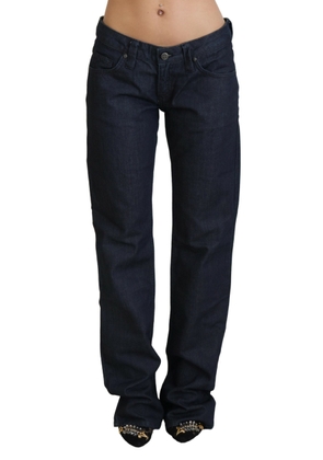 Exte Dark Blue Low Waist Straight Fit Women Denim Jeans - W28