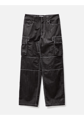 MOIRE CONVERTIBLE CARGO PANTS