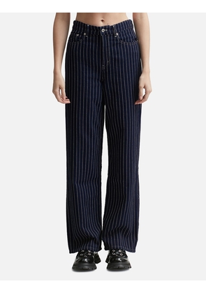 'Kenzo Sashiko Stitch' Wide-leg Jeans