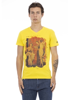 Trussardi Action Yellow Cotton T-Shirt - M