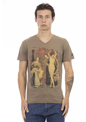 Trussardi Action Brown Cotton T-Shirt - M