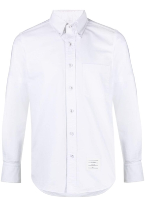 armband-embellished cotton shirt - 4 WHITE