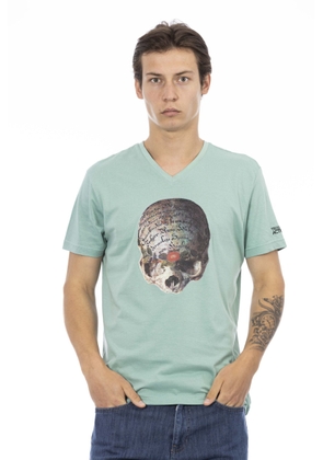 Trussardi Action Green Cotton T-Shirt - S