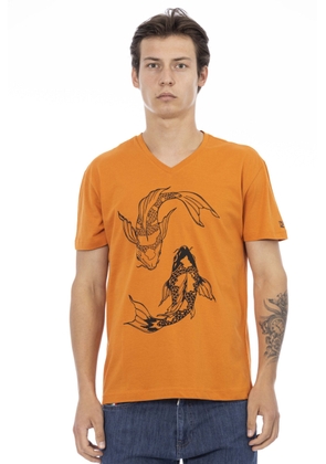 Trussardi Action Orange Cotton T-Shirt - M