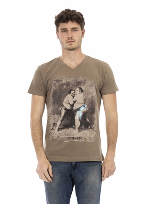 Trussardi Action Brown Cotton T-Shirt - M