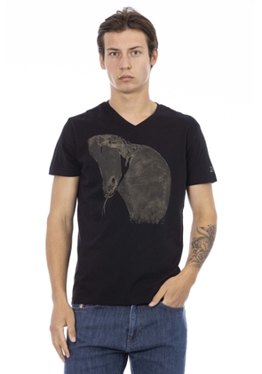Trussardi Action Black Cotton T-Shirt - L