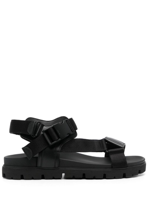 buckle-fastening open-toe sandals - 6 NERO