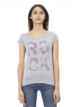 Trussardi Action Gray Cotton Tops & T-Shirt - S