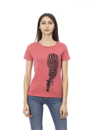 Trussardi Action Pink Cotton Tops & T-Shirt - S