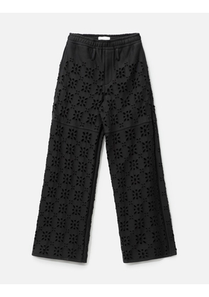 FLOWER HOLE SWEAT PANTS
