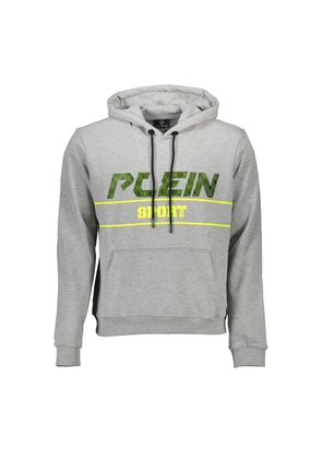 Gray Cotton Men Sweater - M