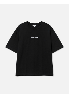 MAISON KITSUNE EMBROIDERY OVERSIZE TEE-SHIRT