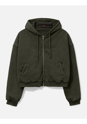 Washed Out Zip Up Hoodie