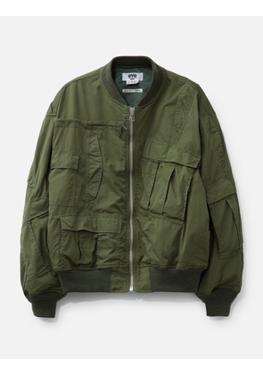 Junya Watanabe Man x Rebuild By Needles Cotton Nylon Oxford Reversible Bomber Jacket