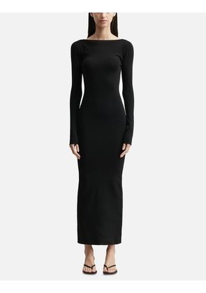 Boat Neck Midi Dress