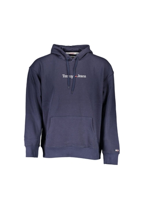 Blue Cotton Men Sweater - XL