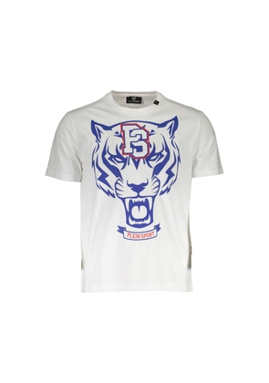 White Cotton Mens TShirt - XL