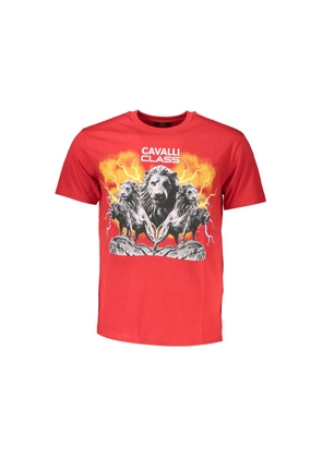 Red Cotton Men T-Shirt - XL