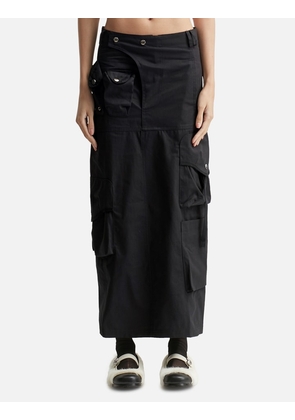 Strap Cargo Maxi Skirt