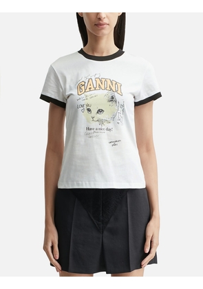 Cropped Kitty T-shirt