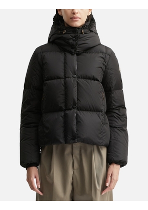 Castelnou Square-Quilted Hooded Short Down Jacket