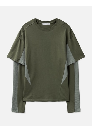 Diffraction Knit Layered Longsleeve