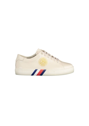 Beige Leather Women Sneaker - EU40/US10