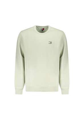 Green Cotton Men Sweater - M