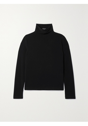 James Perse - Jersey Turtleneck Top - Black - 01,2,3,4