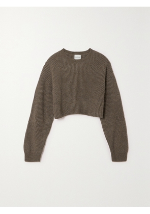 Le Kasha - Yucutan Ribbed Organic Cashmere Sweater - Green - One size