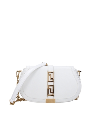 Versace White Leather Crossbody Bag