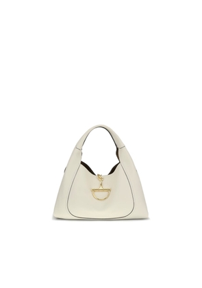 Gucci White Calf Leather Bos Taurus Shoulder Bag