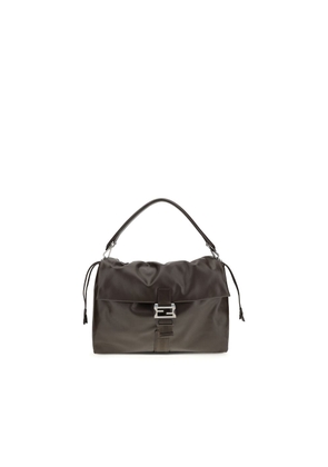 Fendi Brown Calf Leather Bos Taurus Shoulder Bag