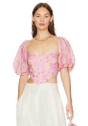 Bardot Kiah Corset Top in Pink. Size 10. Also in 4.