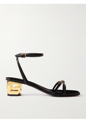 Givenchy - Buckle-embellished Leather Sandals - Black - IT36,IT37,IT37.5,IT38,IT38.5,IT39,IT39.5,IT40,IT41