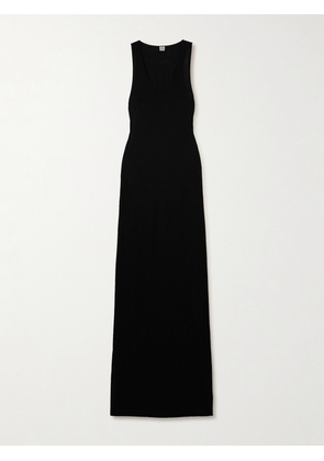 TOTEME - Jersey Maxi Dress - Black - xx small,x small,small,medium,large,x large