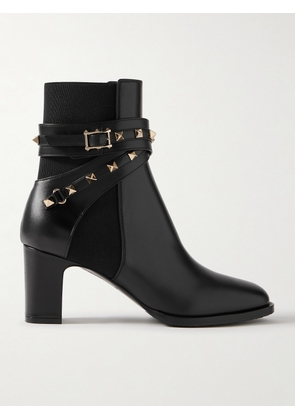 Valentino Garavani - Rockstud Beatle 70 Leather Ankle Boots - Black - IT36,IT36.5,IT37,IT37.5,IT38,IT38.5,IT39,IT39.5,IT40,IT40.5,IT41