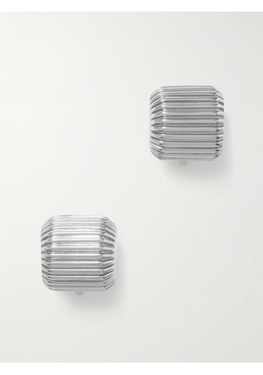 Martha Calvo - Elle Rhodium-plated Clip Earrings - Silver - One size